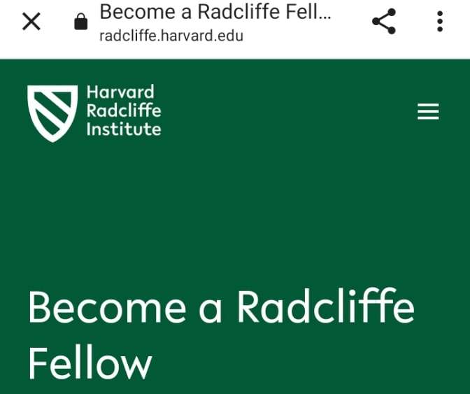 Radcliffe fellowship