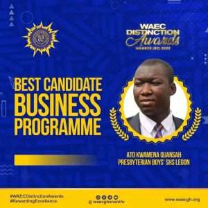 Ato Kwamena Quansah | WASSCE distinction award winners